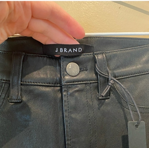 NWT J Brand Irina Leather Pants Size 27 - Picture 7 of 8